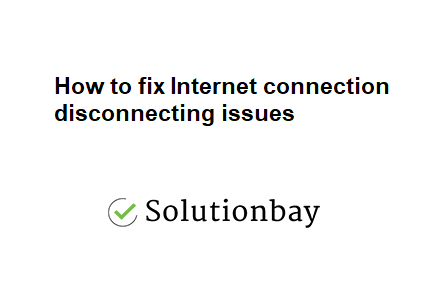 test internet connection drops